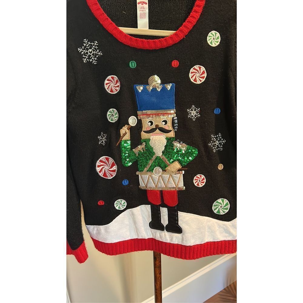 Nutcracker Christmas Sweater Large - image 2